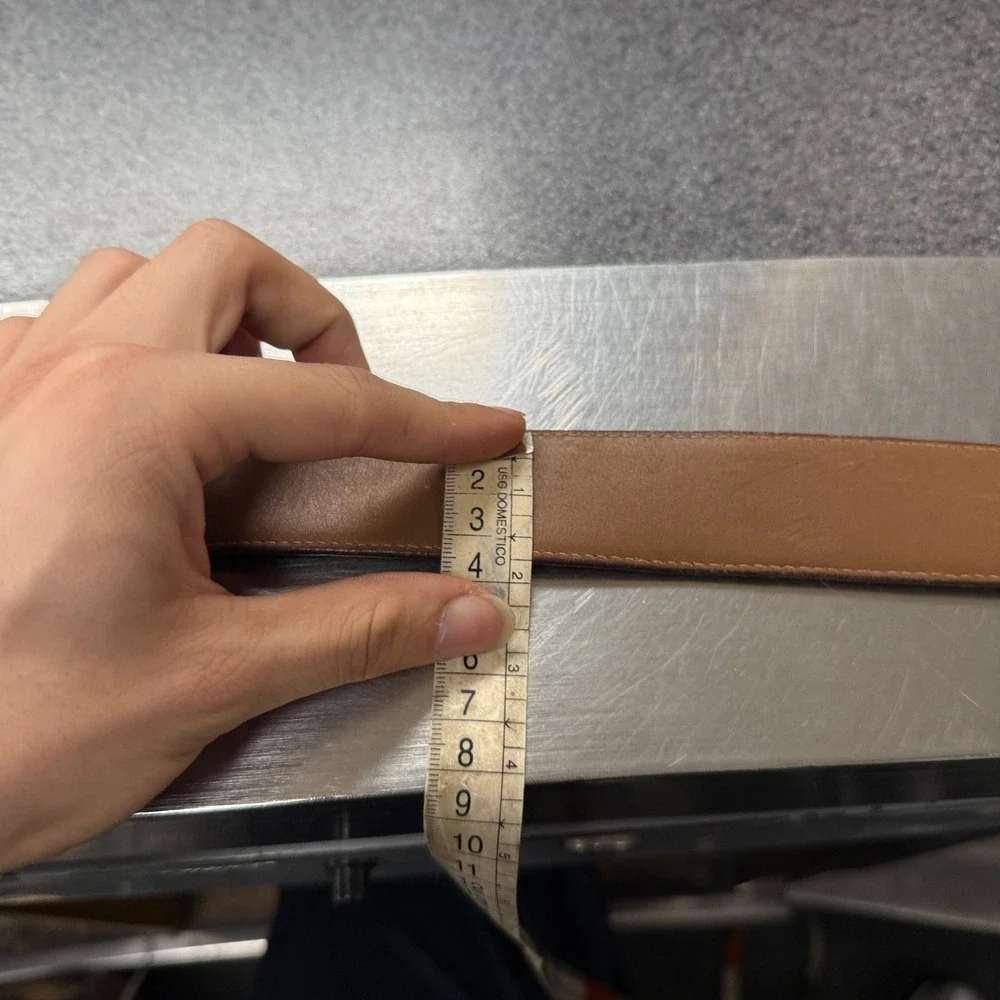 Allen Edmonds Dress Belt Mens 38 Brown Fair Calfskin Leather Made in USA 39506